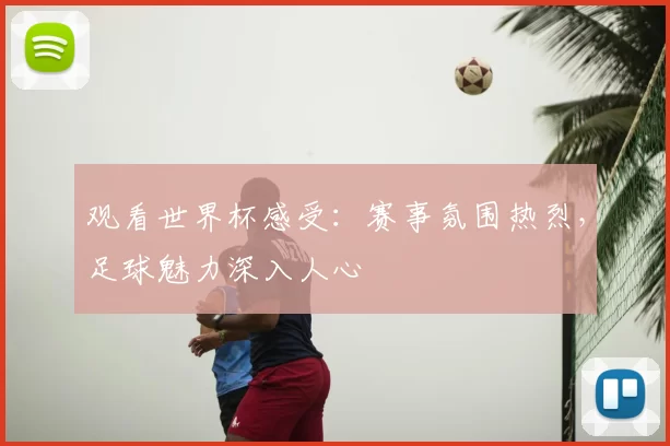 观看世界杯感受：赛事氛围热烈，足球魅力深入人心